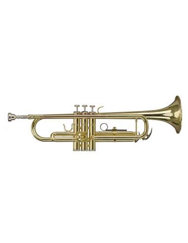 Bb Trumpet, ML-bore, gold brass body