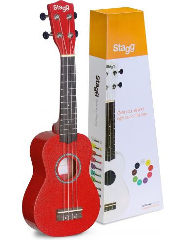 Soprano ukulele Stagg US-RED