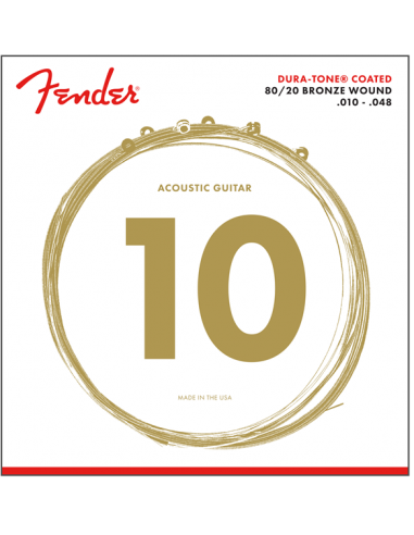 Acoustic Guitar Strings Fender 880XL Dura-Tone® Bronze .010 - .048