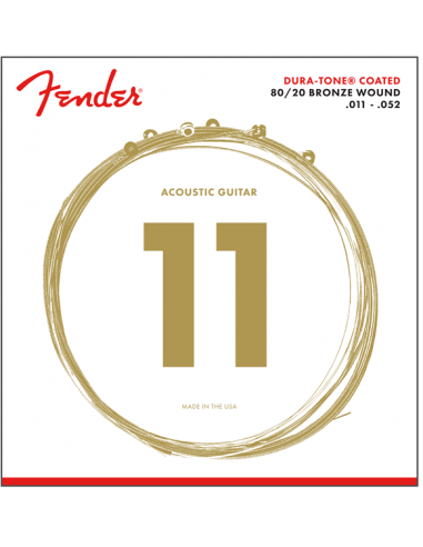 Acoustic Guitar Strings Fender 880CL Dura-Tone® Bronze .011 - .052