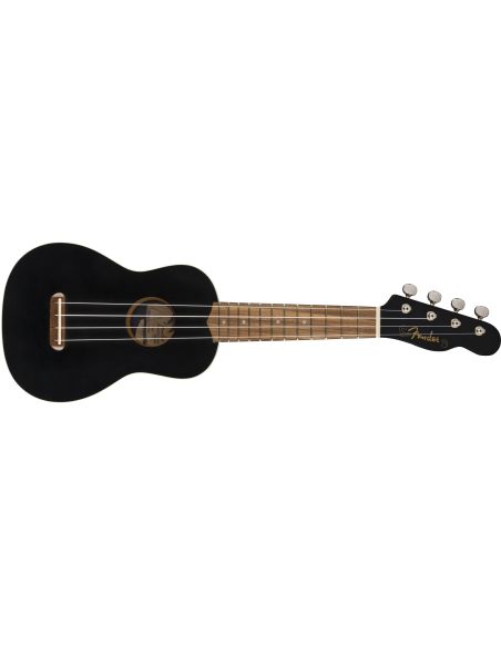 Soprano ukulėlė Fender Venice BLK WN