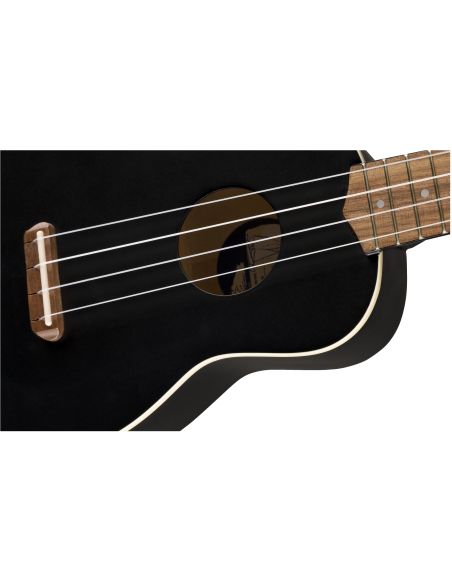 Soprano ukulėlė Fender Venice BLK WN