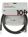 Instrument Cable Fender Professional 3M ANGL BLK