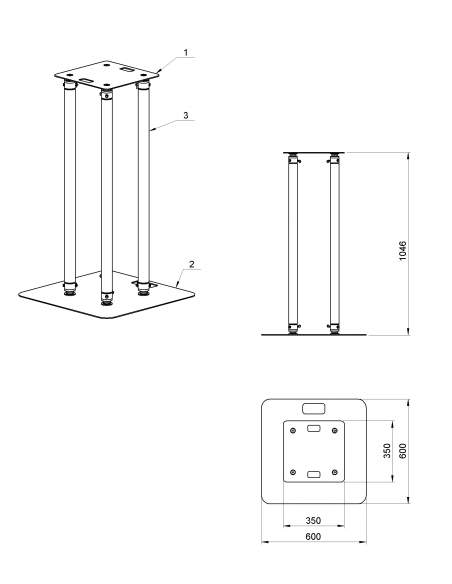 Moving head tower 1m