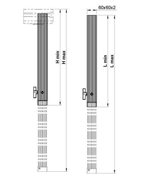 TLE telescopic legs