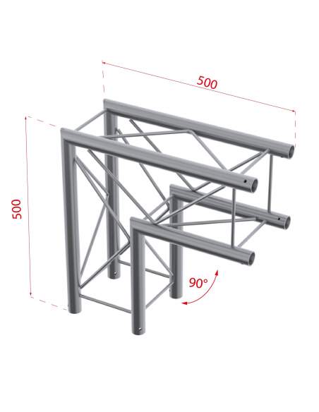 Alustage 90° Aluminium truss corner AL24 C21