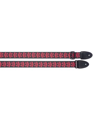 Terylene guitar strap with "Pirate Girl" pattern