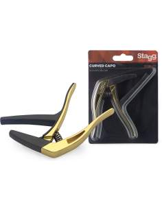 Capo for acoustic/electric guitar Stagg SCPX-CU GD
