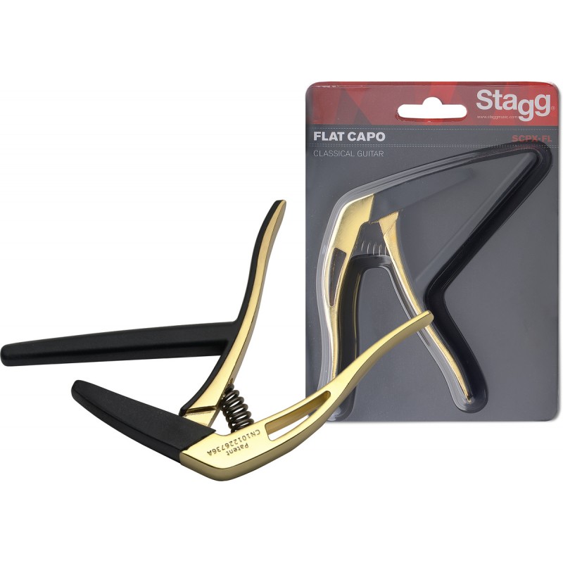 Capo for classical guitar Stagg SCPX-FL GD