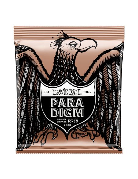 Stygos ak. gitarai Ernie Ball Paradigm 2080 Phosphor Bronze 0.10