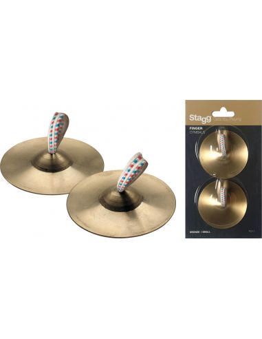 Pair of brass finger cymbals Stagg FCY-7