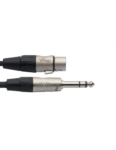 N series audio cable, jack/XLR (m/f), stereo, 1 m