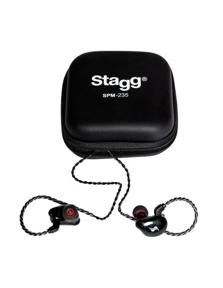 Stagg High-resolution, sound-isolating earphones, black