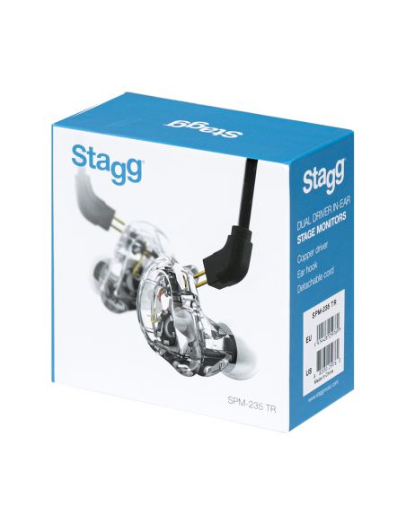 Stagg High-resolution, sound-isolating earphones, black