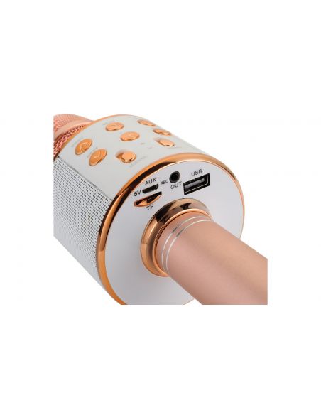 QTX | Karaoke Party Microphone | Rose Gold