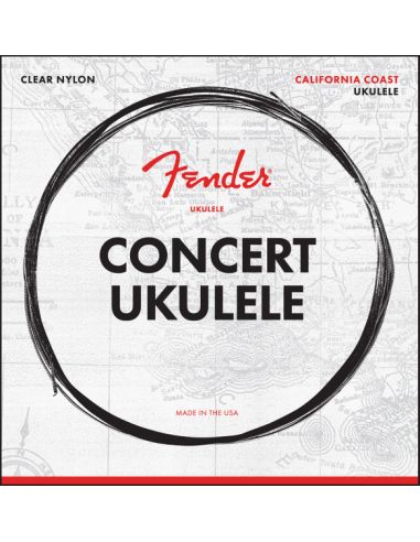 Fender California Coast Concert Ukulele Strings .028-.040