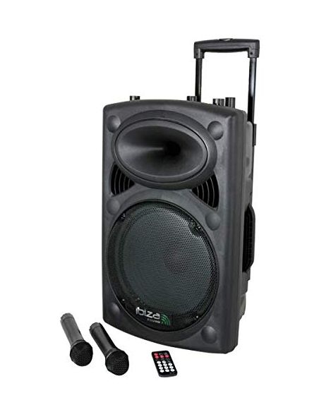 Ibiza Sound PKG15A 15-inch 500w Complete Speaker Sound System