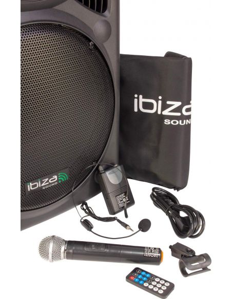 Ibiza sound PORT15VHF-BT Portable PA Speaker System