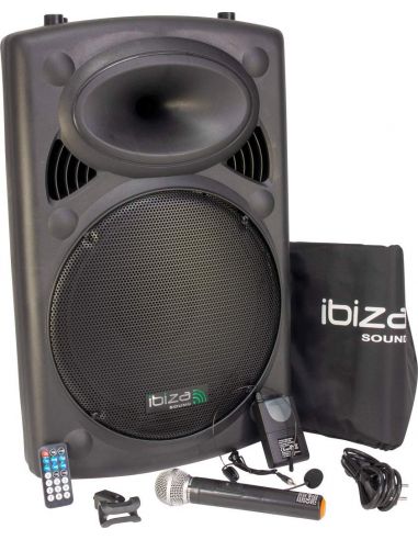 Ibiza sound PORT15VHF-BT Portable PA Speaker System