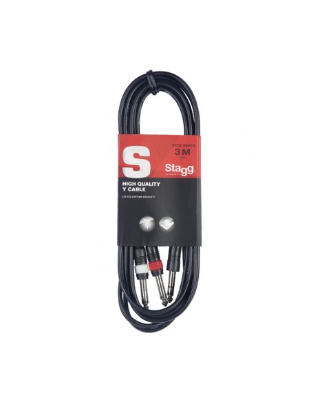 Stagg SYC 2x JACK/m - Jack stereo 1m