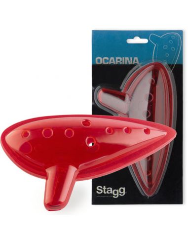 Ocarina Stagg OCA-PL red