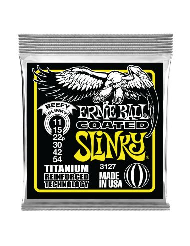 Ernie Ball Super Beefy Slinky Coated Titanium RPS 11-54