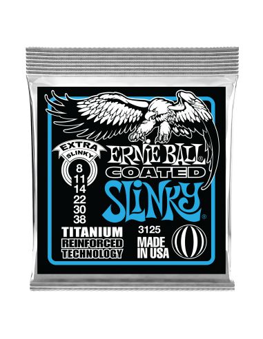 Ernie Ball Super Extra Slinky Coated Titanium RPS 8-38