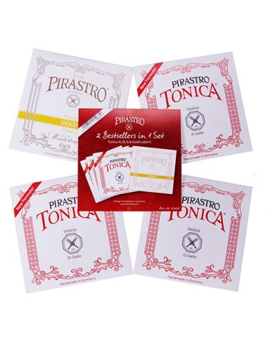 Pirastro Violin Tonica E-Gold Label strings set