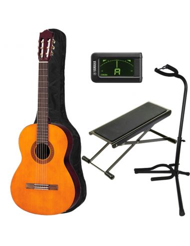 Klasikinės gitaros komplektas Yamaha C40 4/4 (gitara, derintuvas, dėklas, stovas, pakojis)