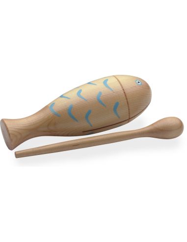 Stagg WB FISH Fish-shaped wood block, with mallet