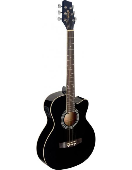 Elektro-akustinė gitara Stagg SA20ACE BLK