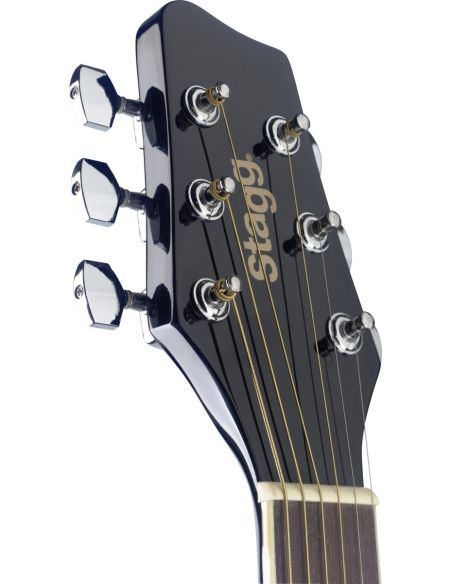 Elektro-akustinė gitara Stagg SA20ACE BLK