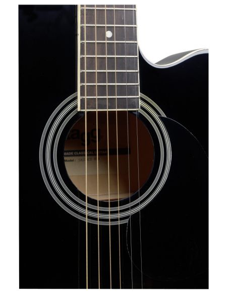 Elektro-akustinė gitara Stagg SA20ACE BLK