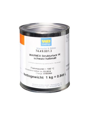 Texture Paint black 1 kg Warnex Adam hall 0131