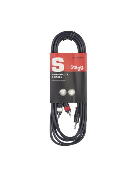Stagg Y cable, mini jack/RCA (m/m), 6 m