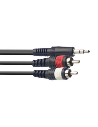 Stagg Y cable, mini jack/RCA (m/m), 6 m