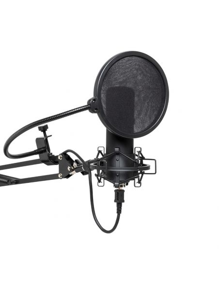 Stagg SUM45 USB microphone set (microphone, stand, shock mount, pop filter and USB cable)