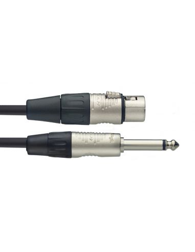 N-Series Microphone Cable - XLR F / Mono Phone Plug 3m