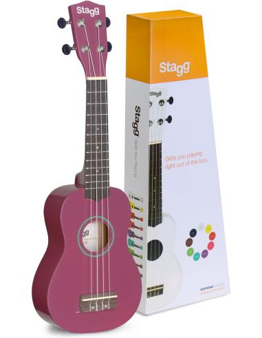 Soprano ukulele + gigbag Stagg US-VIOLET