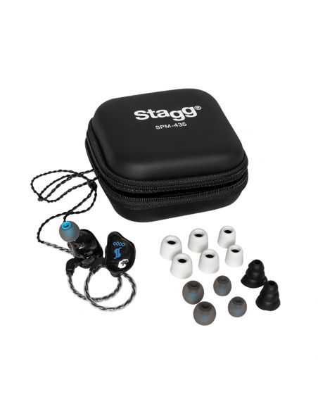 Stagg High resolution, 4 drivers, sound isolating earphones, black