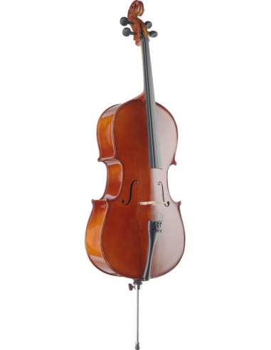 4/4 solid spruce cello with bag Stagg