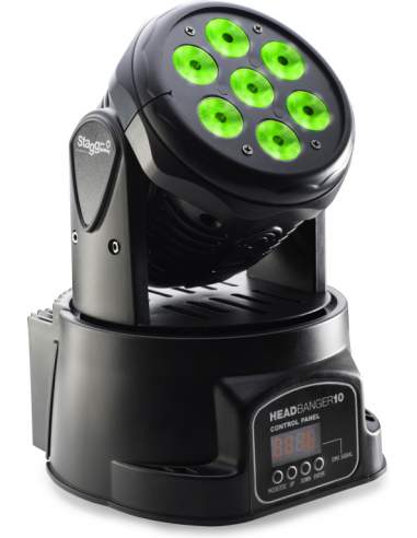 HeadBanger 10 LED moving head with 7 x 10-watt RGBW 4-in-1 LED