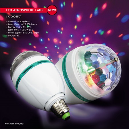 Efektas LED atmosferinė lempa +garsas