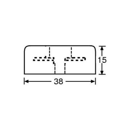 Guminė kojelė 38x15mm