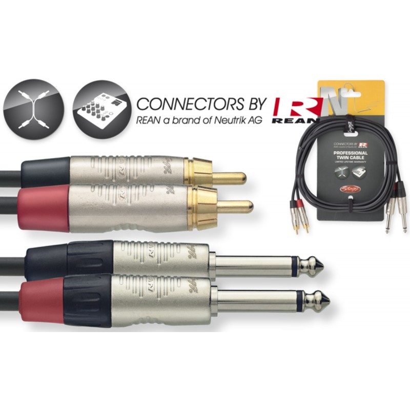 Audio cable Stagg NTC3PCMR, 3m
