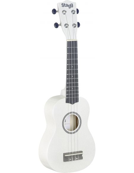 Soprano ukulele with gigbag Stagg US-WHITE