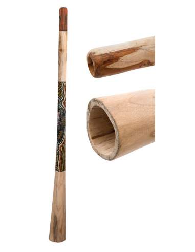 Didgeridoo made of teak - wood 150cm dotpaint