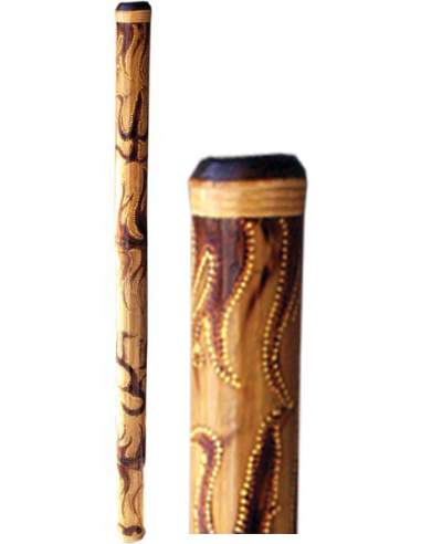 Didgeridoo Bamboo burned+painted