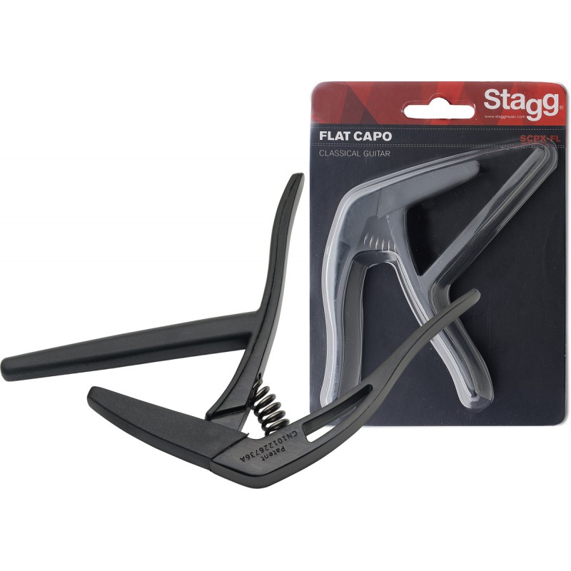 Capo for classical guitar Stagg SCPX-FL BK