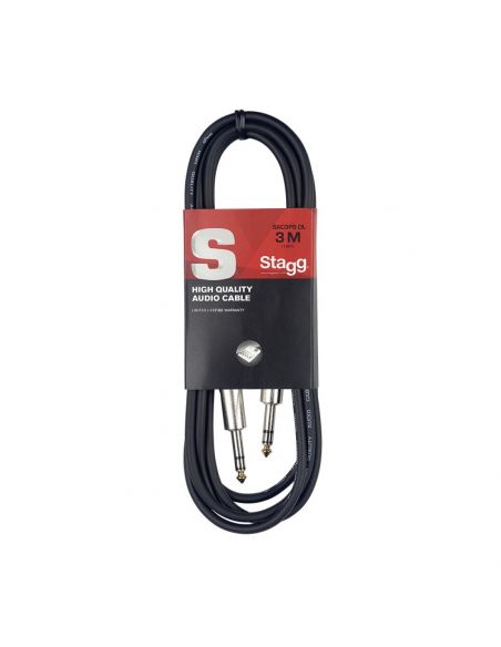 Audio kabelis Stagg SAC3PS DL, 3m